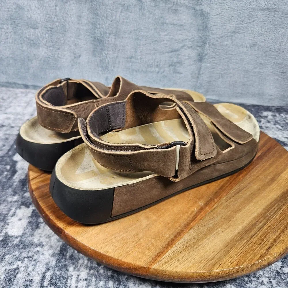 ECCO Cozmo Nubuck Two Strap Sandal Mens 45 US 11 Adjustable Comfort Outdoors